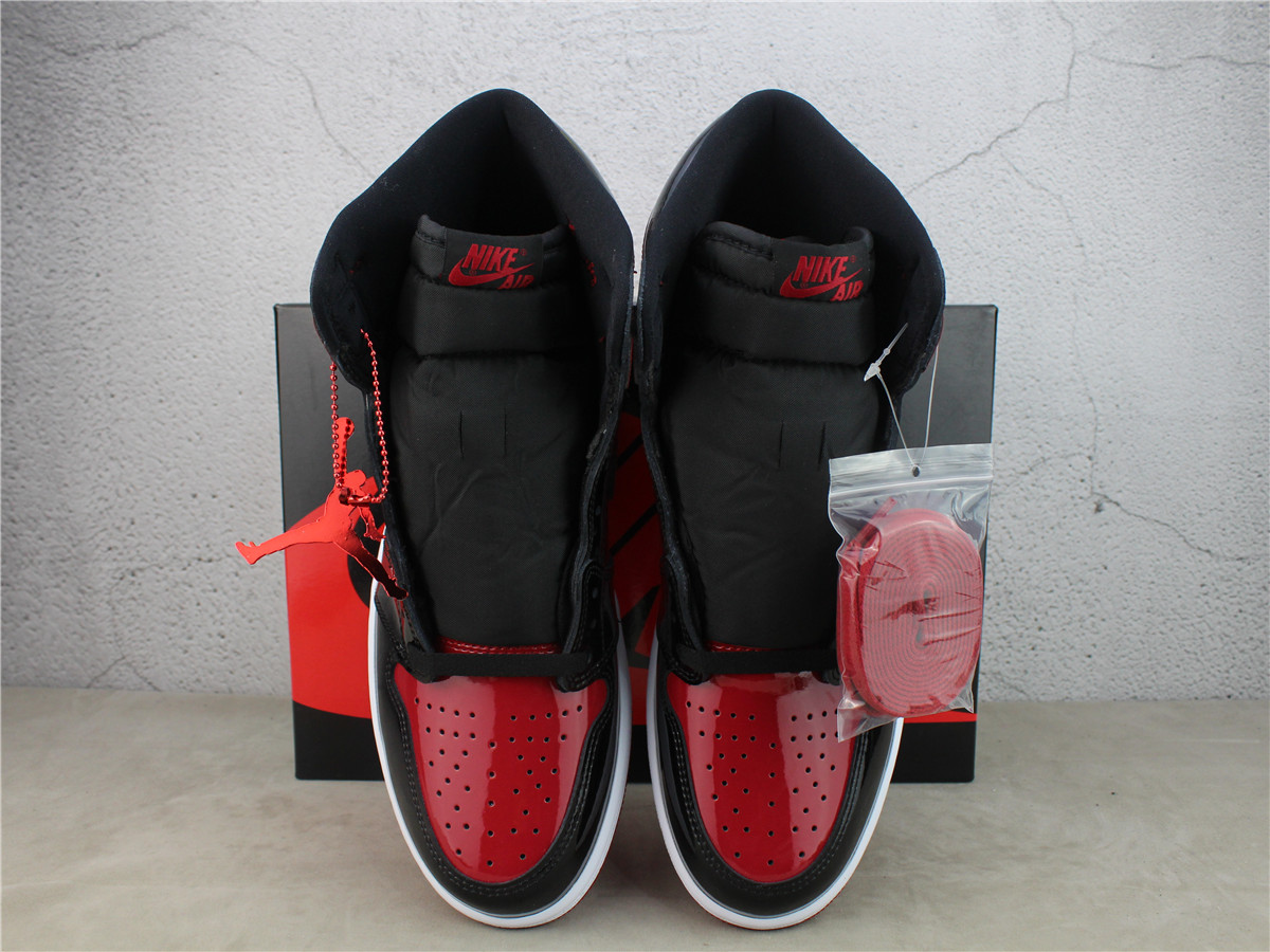 LJR Batch Air Jordan 1 Retro High OG Bred Patent 555088-063